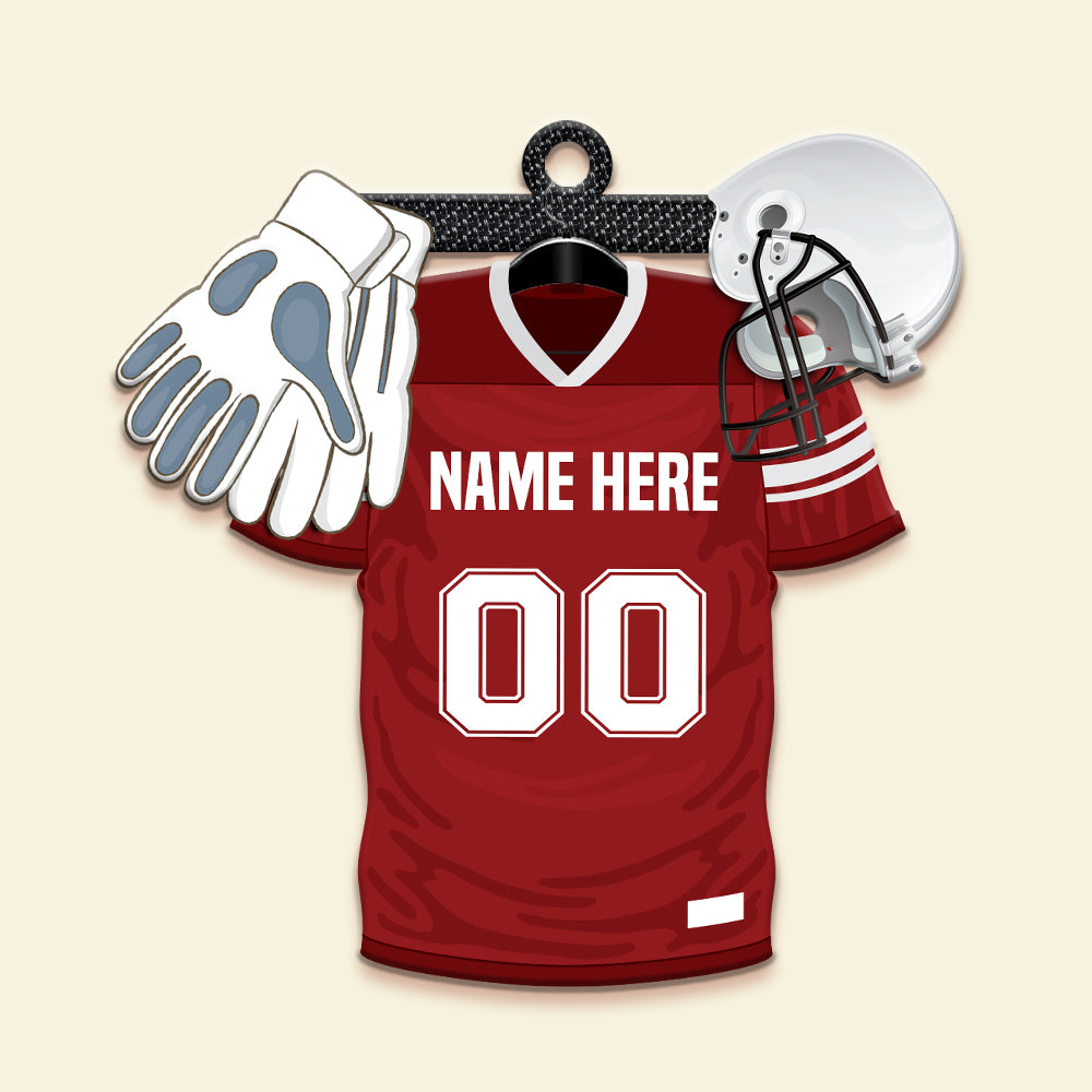Football Uniform Personalized Christmas Ornament Gift For Football Players - Ornament - GoDuckee