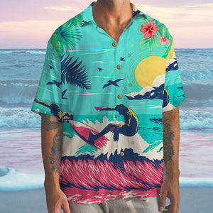 Surfing Hawaiian Shirt - May the waves be good where you are - Hawaiian Shirts - GoDuckee
