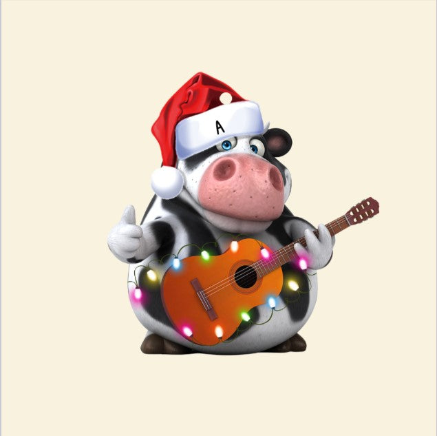 Guitar Playing Animals - Personalized Christmas Ornament - Ornament - GoDuckee