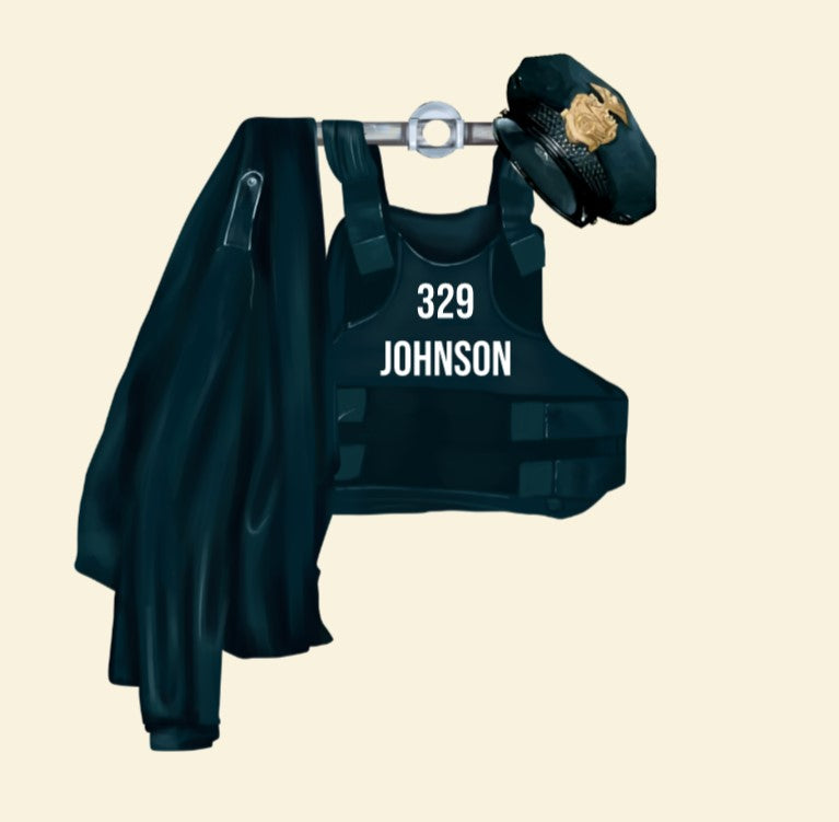 Police's Uniform - Personalized Christmas Ornament - Christmas Gift For Police Officer - Ornament - GoDuckee
