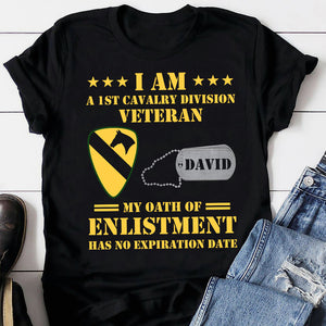 Veteran I Am A Veteran My Oath of Enlistment Has No Expiration Date Personalized Shirts, Custom Military Unit - Shirts - GoDuckee