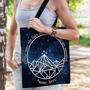 To The Stars Who Listen And The Dreams That Are Answered - Personalized Tote Bag - Gif For Book Lovers - Tote Bag - GoDuckee