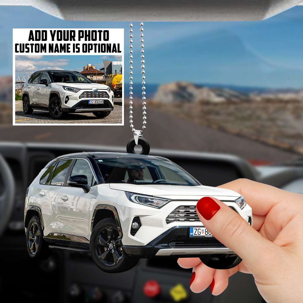 Toyota RAV4 Personalized Flat Car Ornament - Ornament - GoDuckee