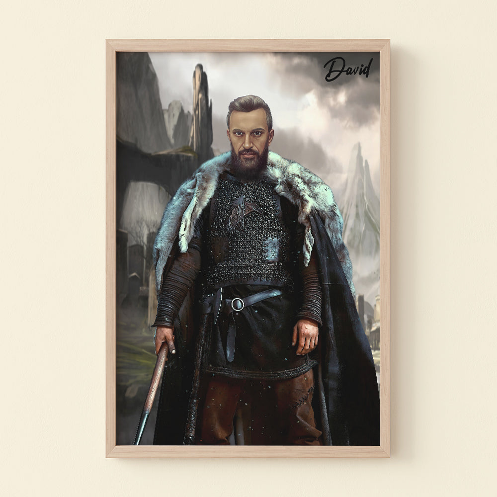 Custom Viking Show Canvas Poster Fighting Man - Poster & Canvas - GoDuckee