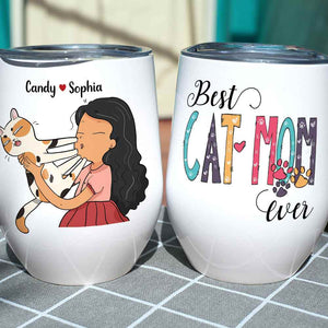 Best Cat Mom Ever Personalize Mug, Gift For Cat Lovers, Funny Cat Mom Mug - Coffee Mug - GoDuckee