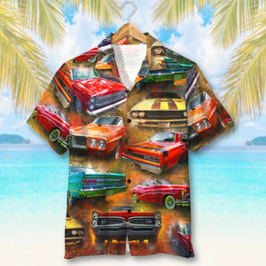 Muscle Car Hawaiian Shirt, Aloha Shirt, Gift For Car Lovers - Hawaiian Shirts - GoDuckee