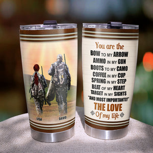 Personalized Hunting Tumbler Cup Job The Love Of My Life - Tumbler Cup - GoDuckee
