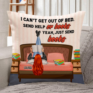 Reading Book I Can't Get Out Of Bed - Personalized Pillow - Pillow - GoDuckee