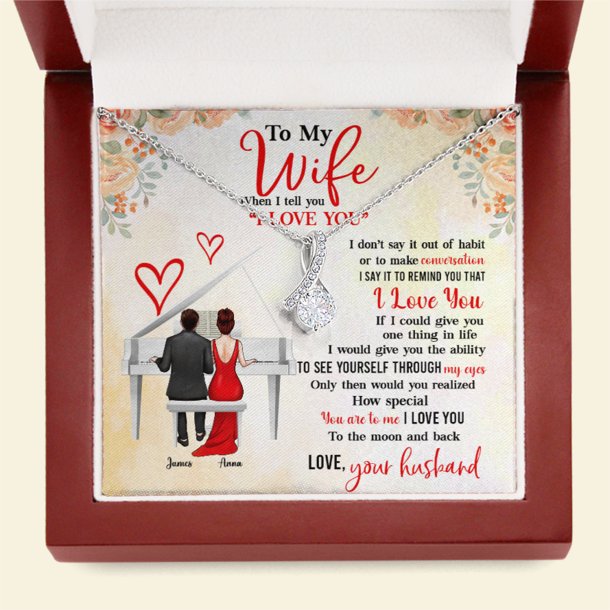 Piano Couple How Special You Are - Personalized Alluring Beauty Necklace - Gift for Wife - Jewelry - GoDuckee