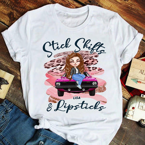 Personalized Gift Ideas For Muscle Car Girl Doll, Stick Shifts And Lipsticks Custom Shirts - Shirts - GoDuckee