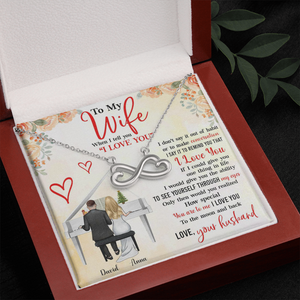 Piano Couple How Special You Are - Personalized Infinity Hearts Necklace - Gift for Wife - Jewelry - GoDuckee