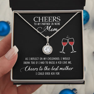 Cheers To The Best Mother, Mother's Eternal Hope Necklace, Gift For Mom, Mother's Day Gift - Jewelry - GoDuckee