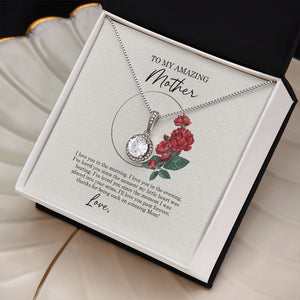 Mom I've Loved You Since The Moment My Little Heart Was Beating, Personalized Eternal Hope Necklace - Jewelry - GoDuckee