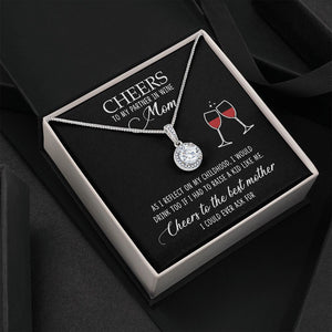 Cheers To The Best Mother, Mother's Eternal Hope Necklace, Gift For Mom, Mother's Day Gift - Jewelry - GoDuckee