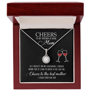 Cheers To The Best Mother, Mother's Eternal Hope Necklace, Gift For Mom, Mother's Day Gift - Jewelry - GoDuckee