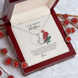 Mom I've Loved You Since The Moment My Little Heart Was Beating, Personalized Eternal Hope Necklace - Jewelry - GoDuckee