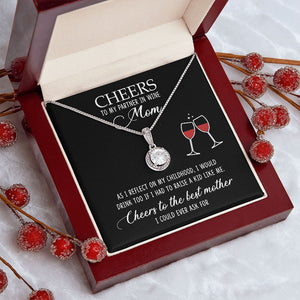 Cheers To The Best Mother, Mother's Eternal Hope Necklace, Gift For Mom, Mother's Day Gift - Jewelry - GoDuckee