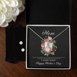 Happy Mother's Day- Gift For Mother- Eternal Hope Necklace And Earring Set- Mother's Day Eternal Hope Necklace Earring Set - Jewelry - GoDuckee