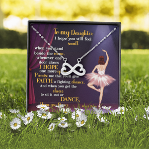 Ballet I Hope You Dance - Personalized Infinity Hearts Necklace - Gift for Ballet Dancers - Jewelry - GoDuckee