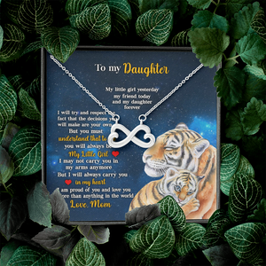Daughter I Will Always Carry You In My Heart - Personalized Infinity Hearts Necklace - Gift for Daughter - Jewelry - GoDuckee
