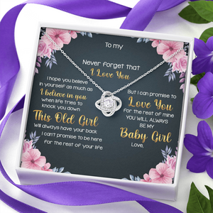 Family Love You For The Rest of Mine - Personalized Love Knot Necklace - Gift for Family Members - Jewelry - GoDuckee