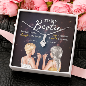 Bestie To My Bestie - Personalized Alluring Beauty Necklace - Jewelry - GoDuckee