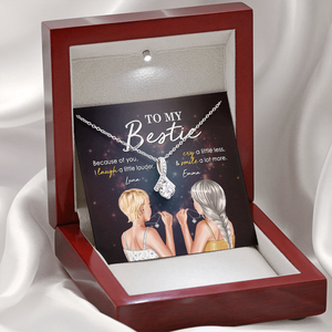 Bestie To My Bestie - Personalized Alluring Beauty Necklace - Jewelry - GoDuckee