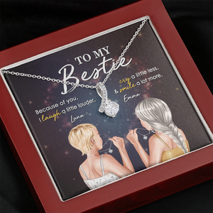 Bestie To My Bestie - Personalized Alluring Beauty Necklace - Jewelry - GoDuckee