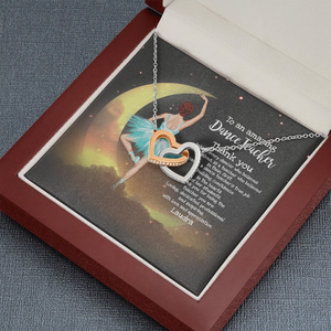 Ballet Dance Teacher - Personalized Interlocking Hearts Necklace - Jewelry - GoDuckee