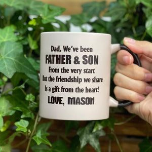 The Friendship We Share Is A Gift From The Heart, Personalized Daddy Magic Mug - Magic Mug - GoDuckee