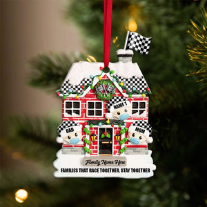 Race Together Stay Together - Personalized House Ornament - Christmas Gift for Racers - Ornament - GoDuckee