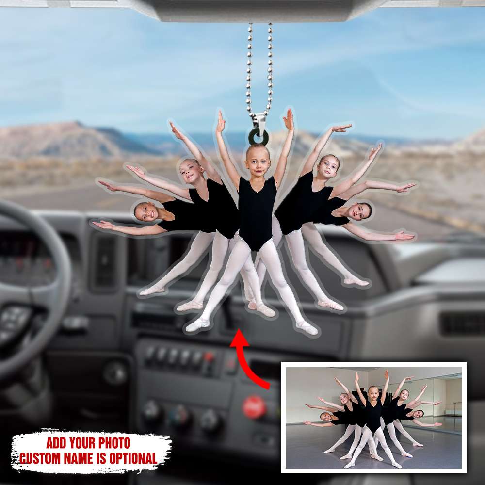 Custom Image - Ballet Team Personalized Flat Car Ornament - Gift for Ballet Dancers - Ornament - GoDuckee