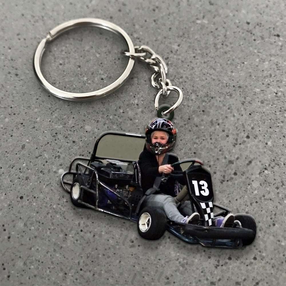 Kart Personalized Flat Car Ornament - Ornament - GoDuckee