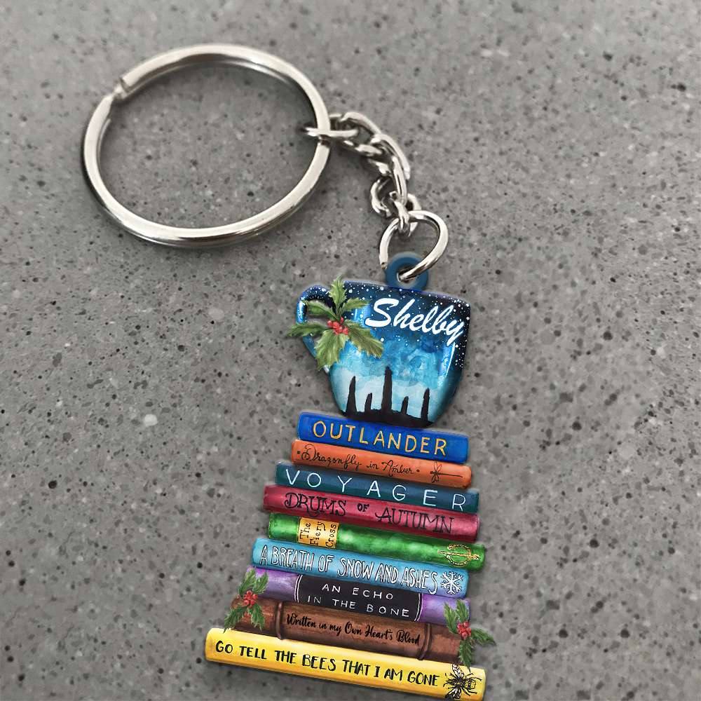 Outlander Bookstack - Custom Car Ornament, Gift for Outlander Fans - Ornament - GoDuckee