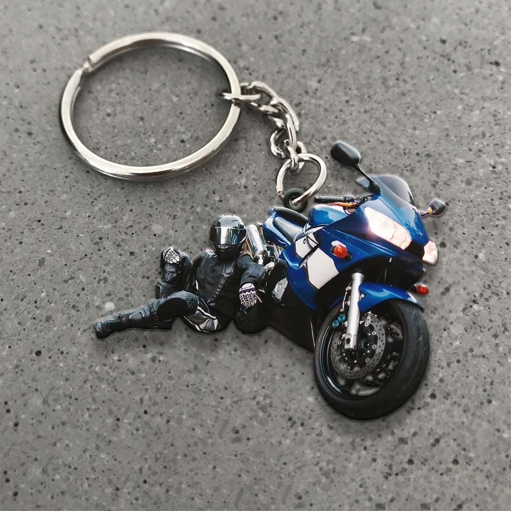 Sport Bike Personalized Flat Car Ornament - Ornament - GoDuckee