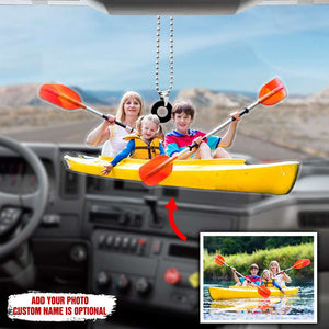 Kayak Personalized Flat Car Ornament - Ornament - GoDuckee