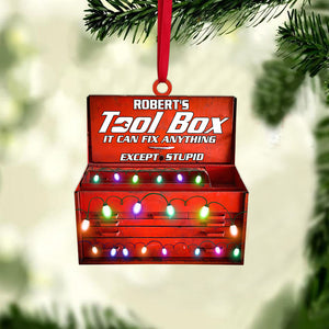Auto Mechanic's Tool Box - Personalized Christmas Ornament - Ornament - GoDuckee