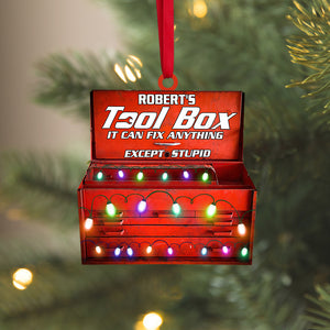 Auto Mechanic's Tool Box - Personalized Christmas Ornament - Ornament - GoDuckee