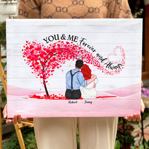 You And Me - Forever And Always, Personalized Couple Poster, Gift For Couples - Poster & Canvas - GoDuckee