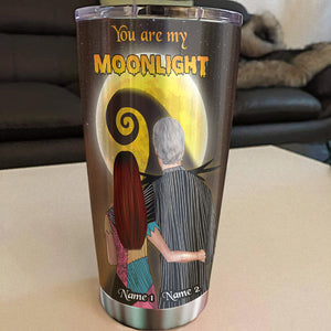 Personalized Couple Tumbler - The day I met you, we're simply meant to be nightmare before christmas - Tumbler Cup - GoDuckee