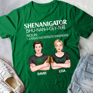 Couple Shenanigator And Shenanigatee Personalized Shirts - Shirts - GoDuckee