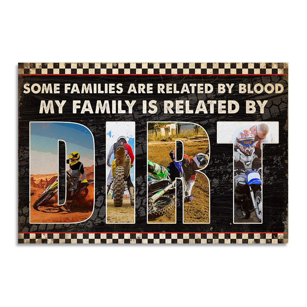Motocross Family - Custom Photo Poster - Related By Dirt - Poster & Canvas - GoDuckee