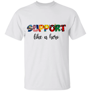 Support Like A Superhero, Personalized Superhero Teacher Shirt - Shirts - GoDuckee