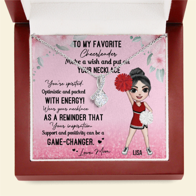 Cheerleader To My Favorite Cheerleader - Personalized Alluring Necklace - Jewelry - GoDuckee
