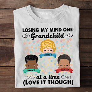 Personalized Grandma Shirts, Losing my mind one grandchild, Custom Kids - Shirts - GoDuckee