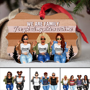 Black Sister We Are Family - Personalized Ornament - Ornament - GoDuckee