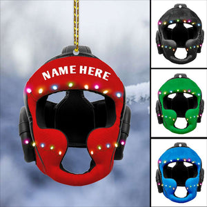 Wrestling Helmet - Personalized Acrylic- Personalized Christmas Ornament - Ornament - GoDuckee