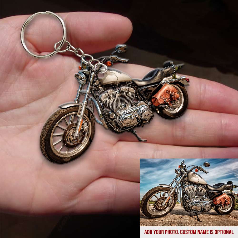 Motorcycle - Custom Photo Car Ornament and Keychain - Gift For Biker - Ornament - GoDuckee