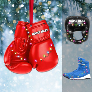 Boxing Set Personalized Christmas Ornament Gift For Boxing Lovers - Ornament - GoDuckee