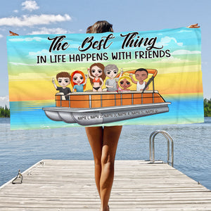 The Best Thing In Life - Personalized Beach Towel - Gifts For Best Friends, Co-workers - Beach Towel - GoDuckee